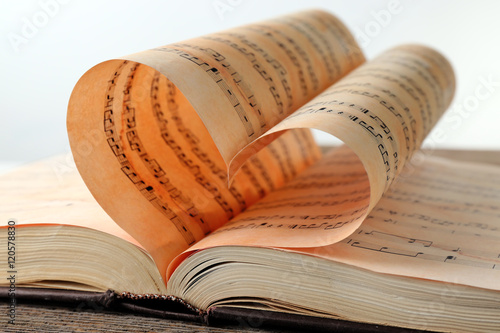 Heart shape made from book ...