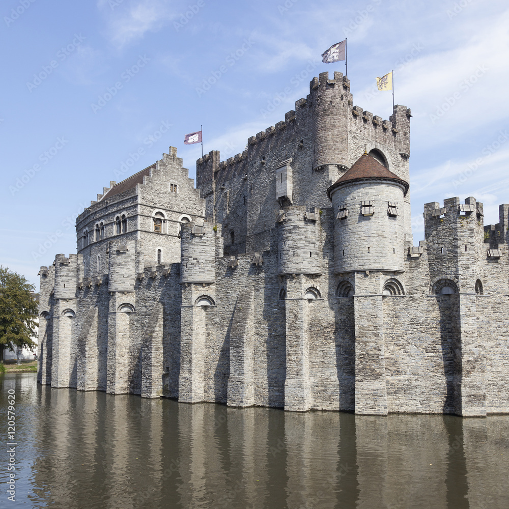 castle Gravensteen in the Beldian city of Ghent