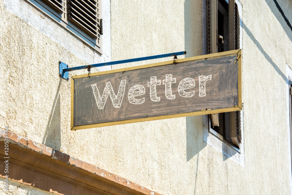 Obraz premium Schild 116 - Wetter