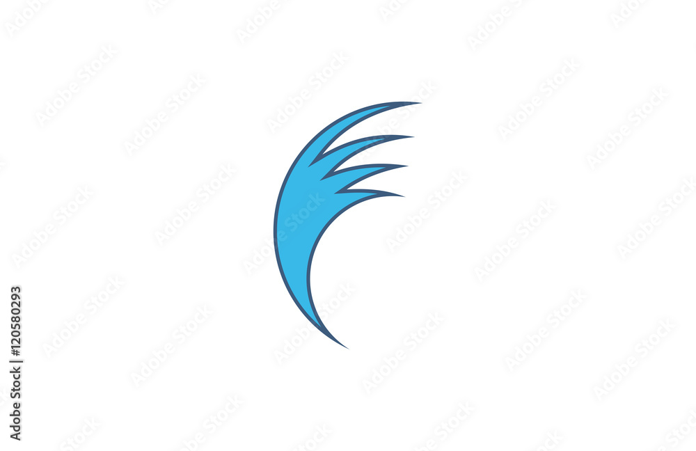 Fototapeta premium hand abstract logo