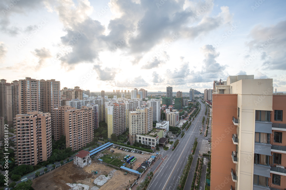 Fototapeta premium Building in the city