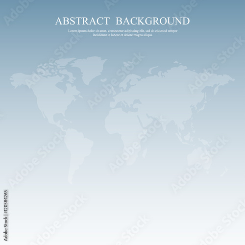 Abstract world map on blue background