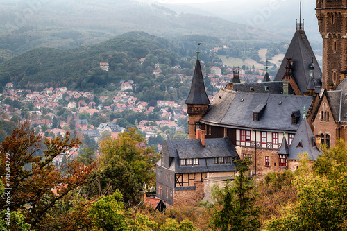 Blick auf das Schloss Wernigerode Harz photo