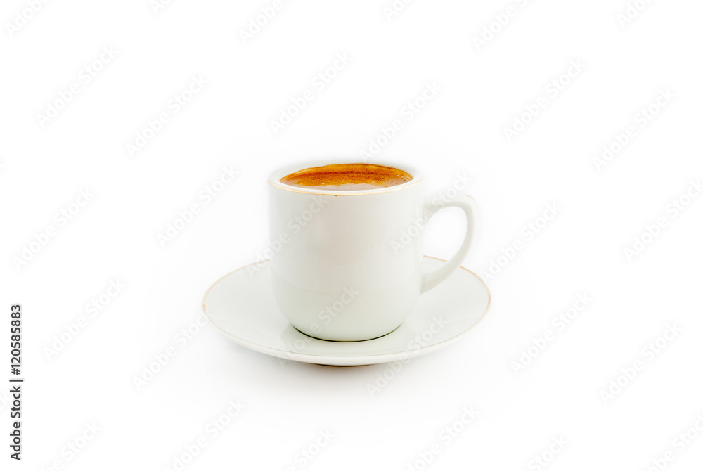cup of coffee isolated on white background cup of coffee isolated on white background