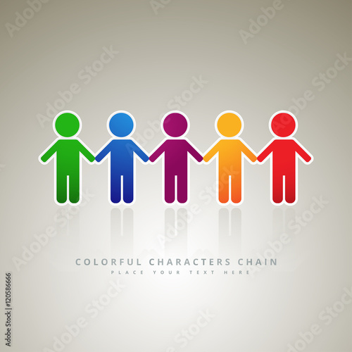 Rainbow people, logo company