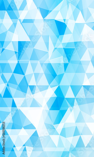 Blue background of triangular elements. Vector illustration.