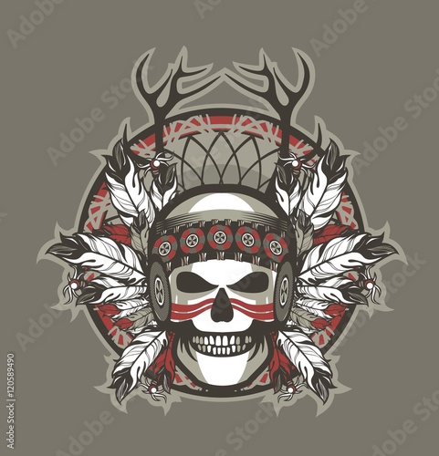 Indian skull chief