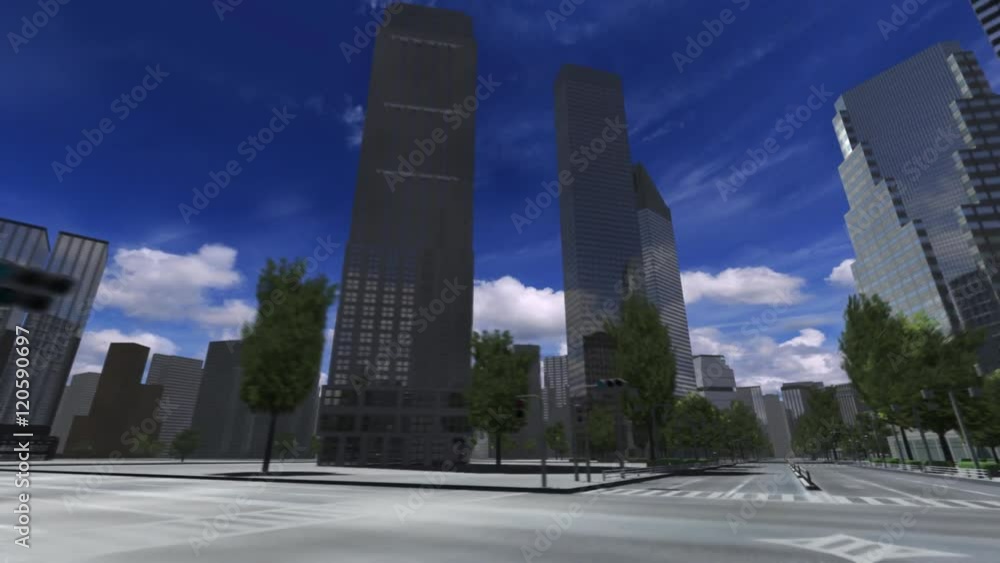CG City Building fly through. CG City Building fly through.