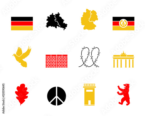 Tag der Deutschen Einheit Iconset - Farbe