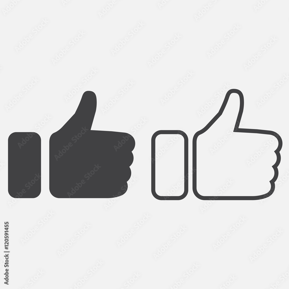 thumbs up line icon, outline and solid vector sign, linear and full pictogram isolated on white, logo illustration thumbs up line icon, outline and solid vector sign, linear and full pictogram isolated on white, logo illustration