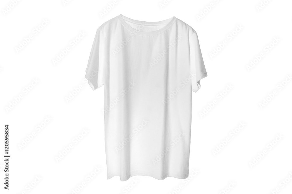 White shirt isolated on white background White shirt isolated on white background