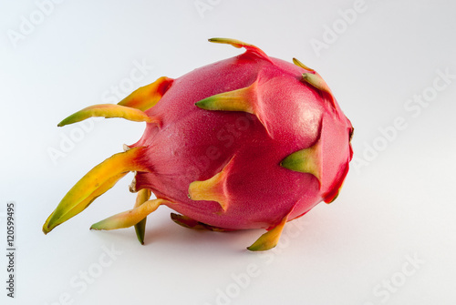 Dragon fruit on a white background