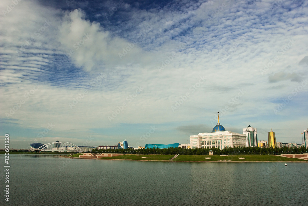 Astana/Embankment of the Ishim River.