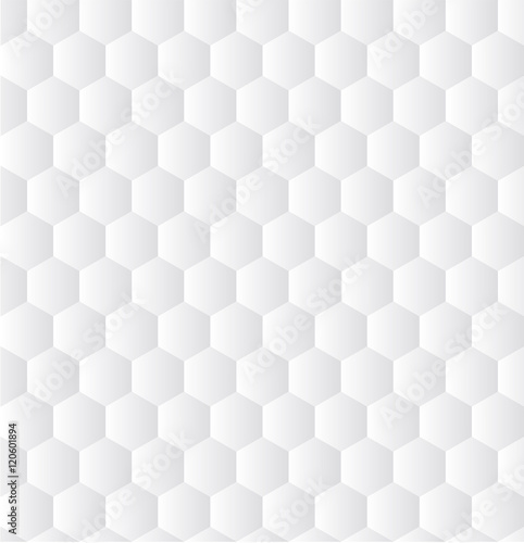 Fototapeta Naklejka Na Ścianę i Meble -  Seamless White Texture of Hexagons.