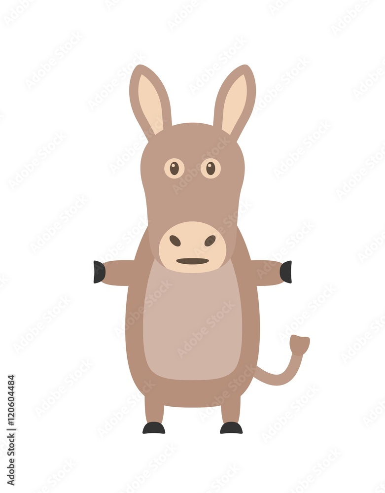 Fototapeta premium Funny donkey character