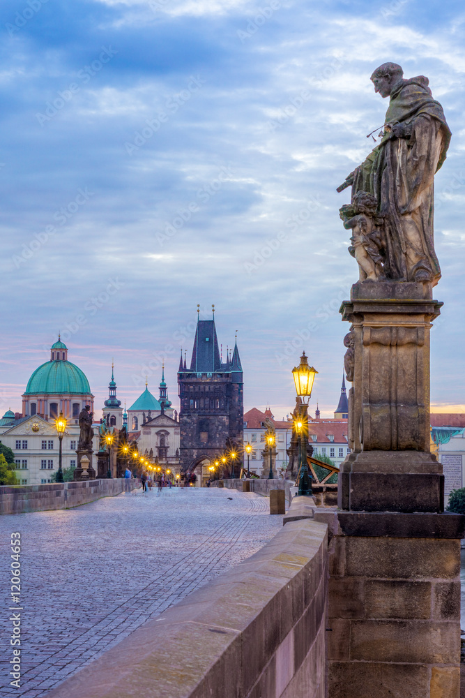 The Charles Bridge walkway