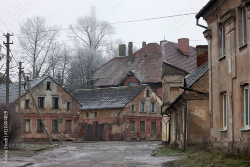 Old german buildings in the Gvardeysk (Tapiau). Kaliningrad region. Rusia. © Renar