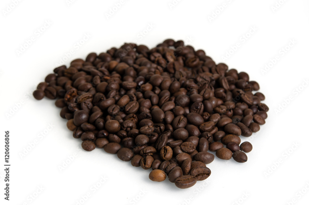 Coffee beans isolated on white background Coffee beans isolated on white background