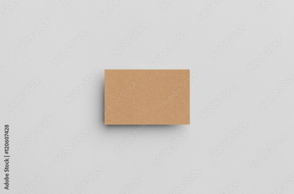 Kraft Business Card Mock-Up (85x55mm) Kraft Business Card Mock-Up (85x55mm)