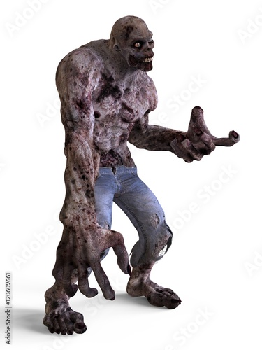 3D Illustration Zombie Monster