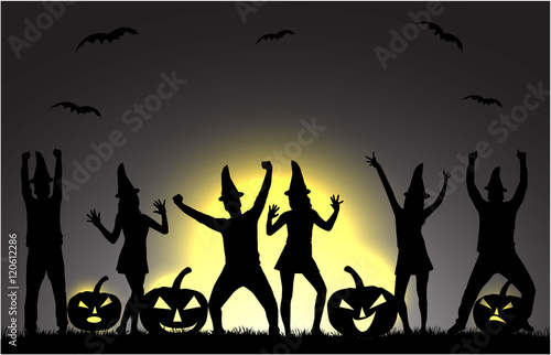 Halloween party background.
