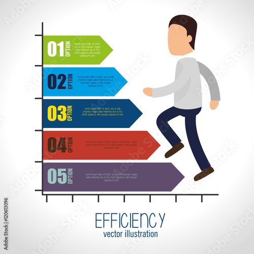 avatar efficiency chart design isolated vector illustration esp 10