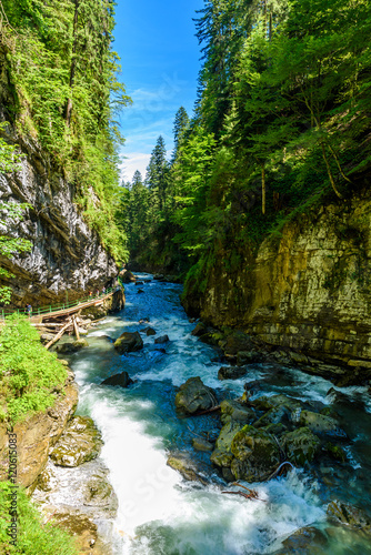 Breitachklamm - Gorge with river in South of Germany