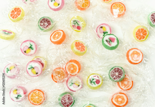 Gummy Bear Candy Colorful Background