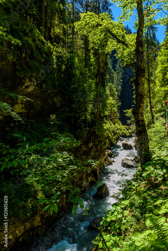 Breitachklamm - Gorge with river in South of Germany