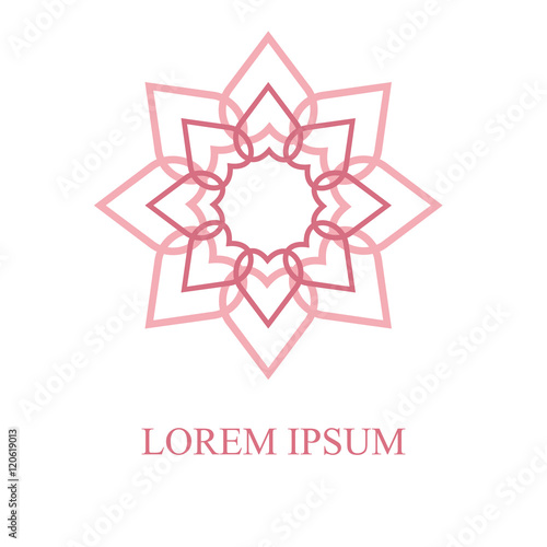 Lotus Flower Logo abstract Beauty Spa salon