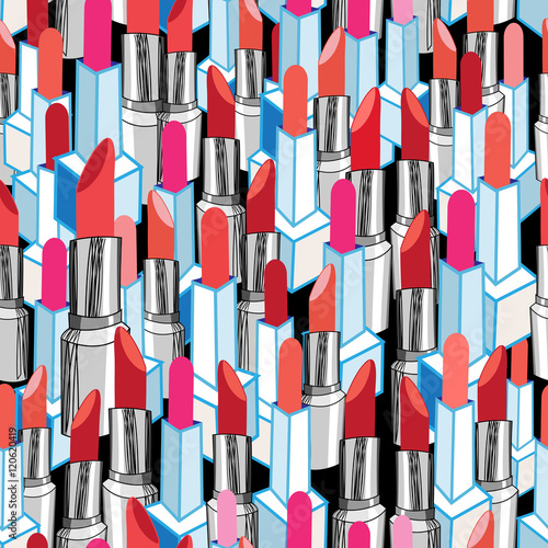 Cool pattern graphic lipstick