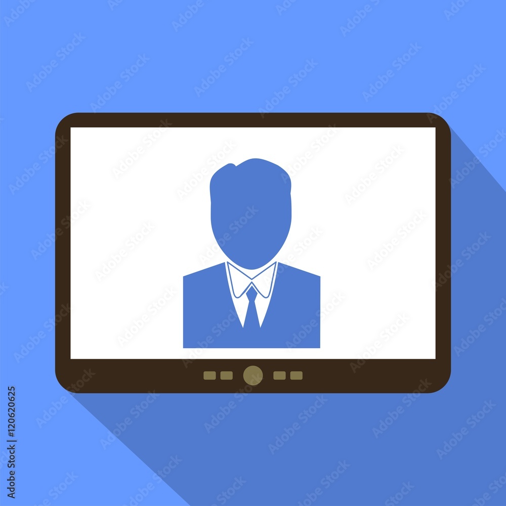 Online support Tablet Icon Online support Tablet Icon