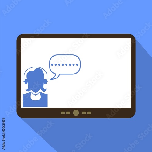 Online support Tablet Icon