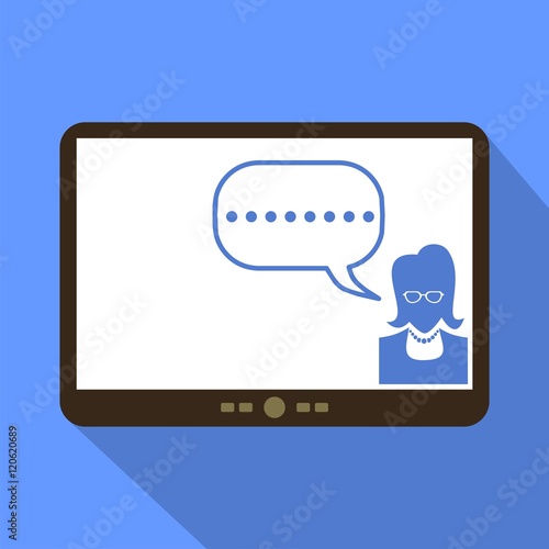 Online support Tablet Icon