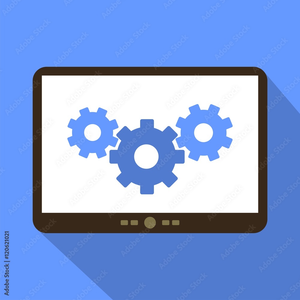 Gears Tablet Icon Gears Tablet Icon
