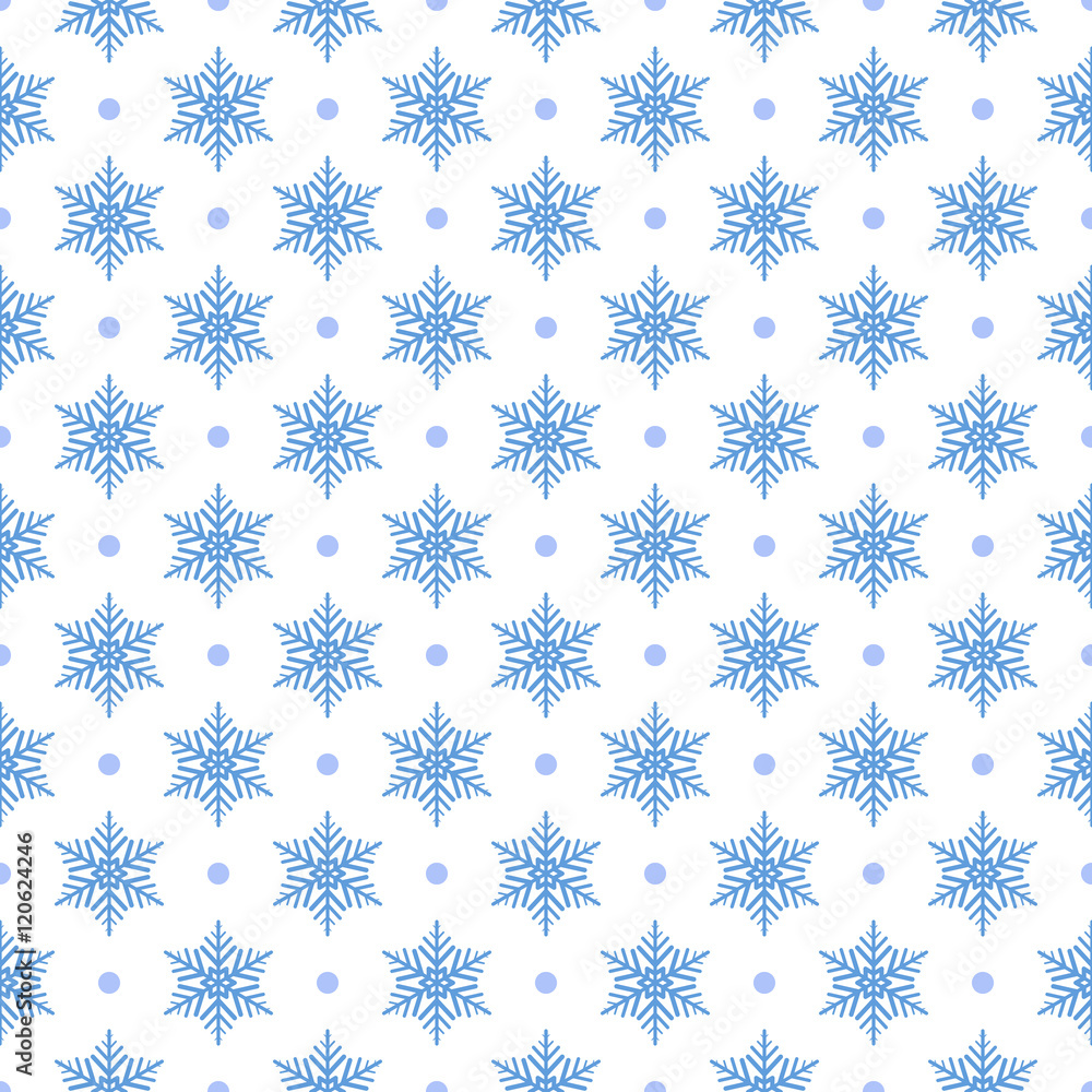 Seamless pattern of snowflakes Seamless pattern of snowflakes