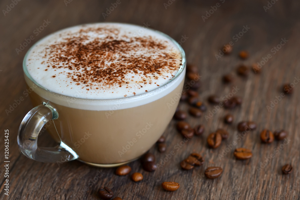 Warm drink - with kofem latte, milk and cinnamon Warm drink - with kofem latte, milk and cinnamon