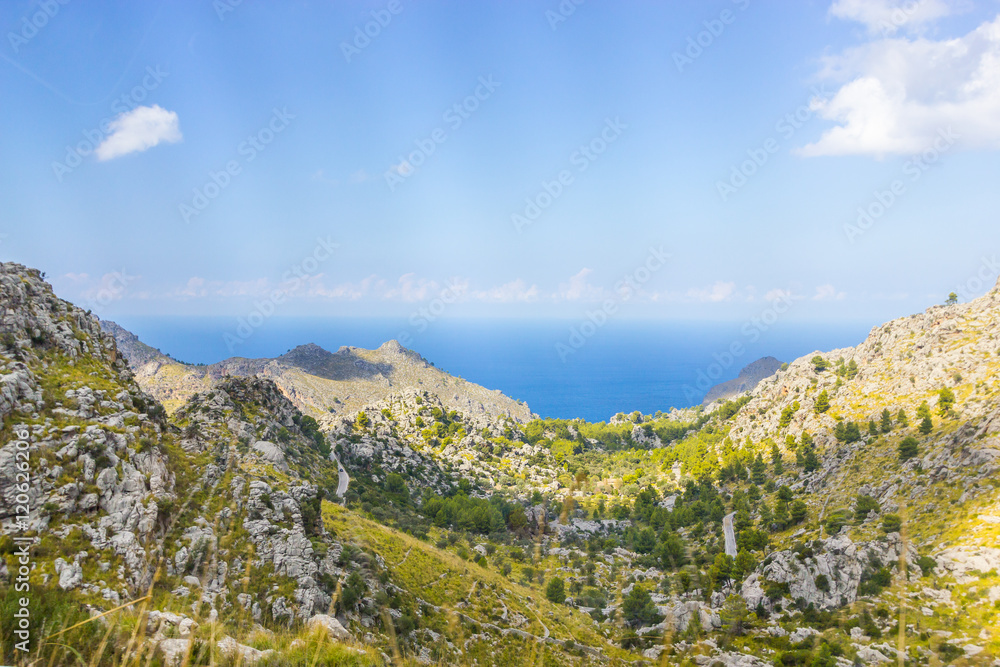 Beautiful view of Sa Calobra on Mallorca Island, Spain Beautiful view of Sa Calobra on Mallorca Island, Spain