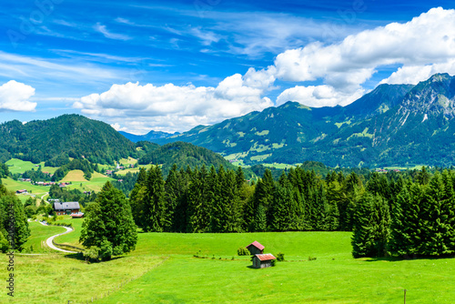 Beautiful Landscape of Oberstdorf region in the south of Germany - Mountain Alps photo
