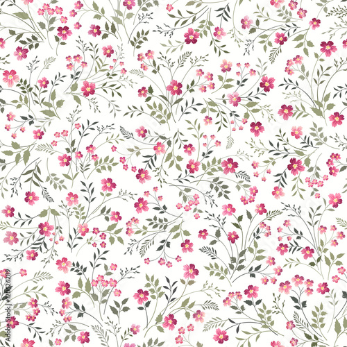 seamless floral pattern on white background