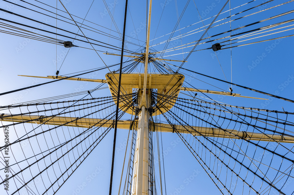 Fototapeta premium Tall ship rigging