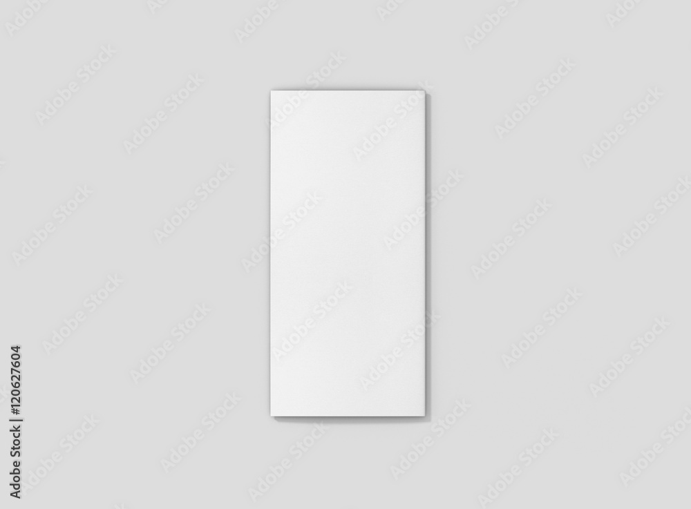 Photorealistic Trifold Brochure Mockup, closed frontside, on light grey background. 3D illustration. High Resolution Texture. Mockup template ready for your design. Photorealistic Trifold Brochure Mockup, closed frontside, on light grey background. 3D illustration. High Resolution Texture. Mockup template ready for your design.