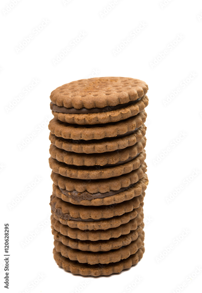 Sandwich biscuits with chocolate filling Sandwich biscuits with chocolate filling