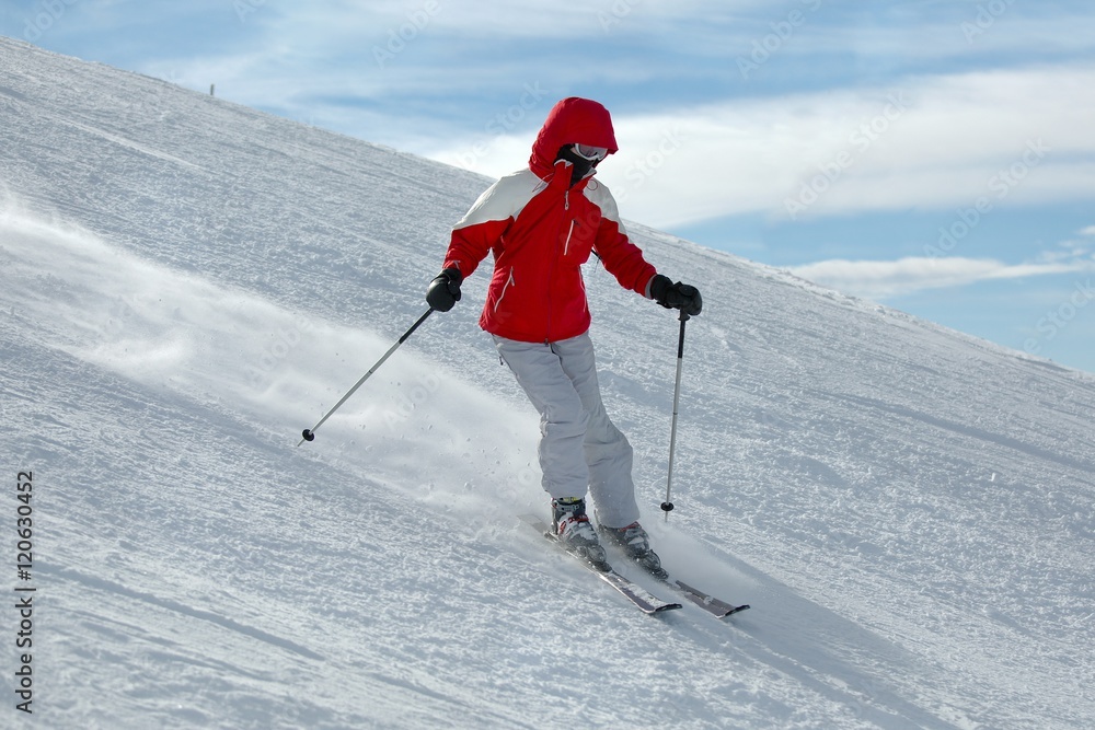 Skiing in the Alps Skiing in the Alps