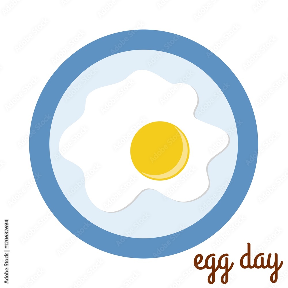 Fried egg icon. World egg day. Fried egg icon. World egg day.