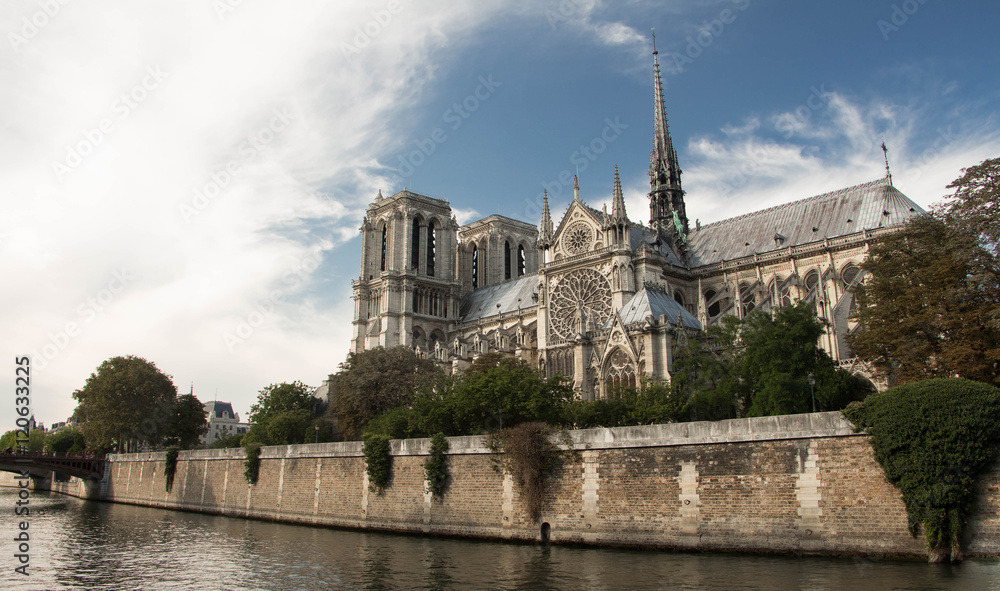 The Notre Dame cathedral, Paris, France. The Notre Dame cathedral, Paris, France.