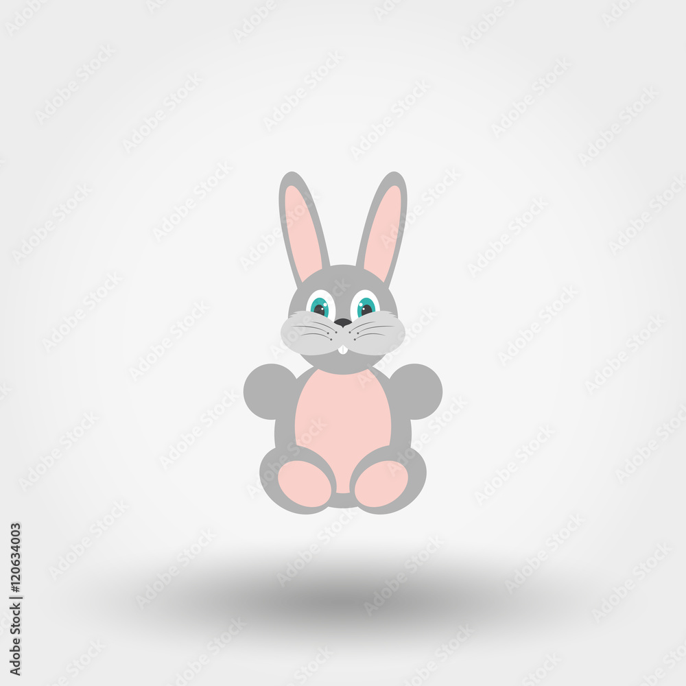 Obraz premium Rabbit. Vector icon.