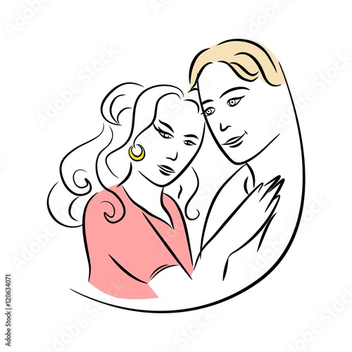 man and woman