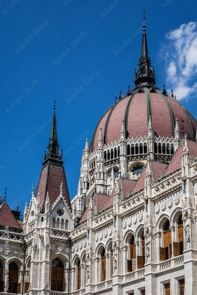 Hungarian Parliament Building (or House of Nation). Budapest.
