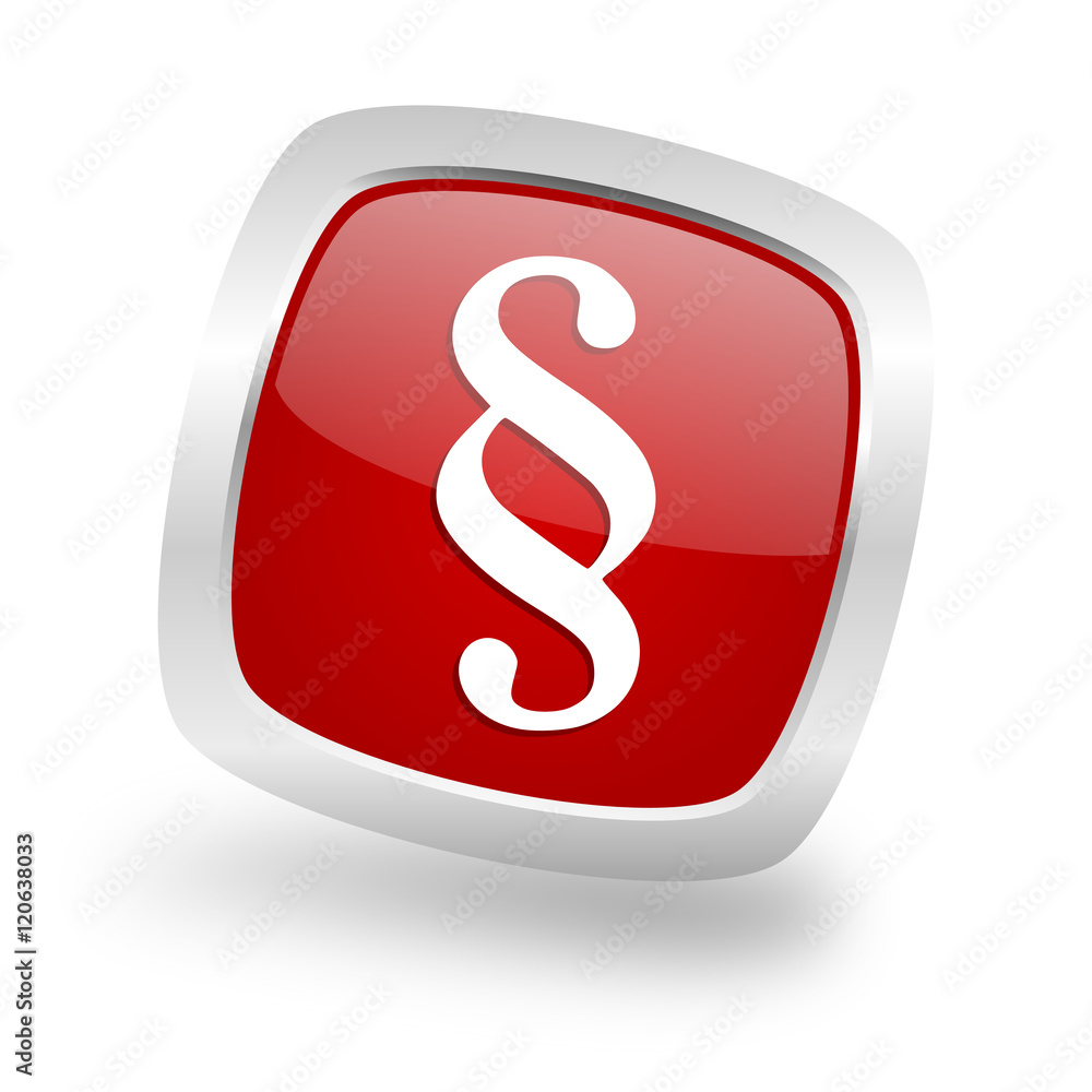 paragraph square red glossy chrome silver metallic web icon paragraph square red glossy chrome silver metallic web icon